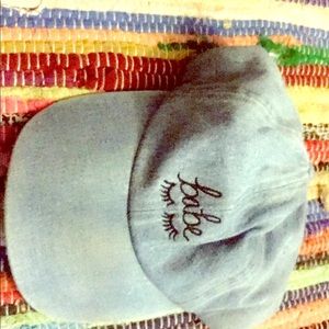 F21 denim “babe” cap